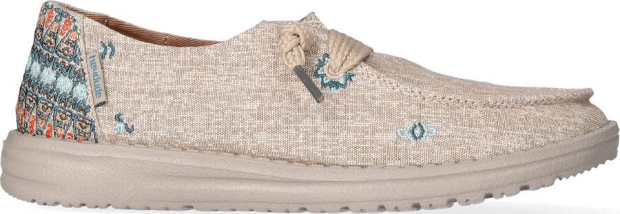 Hey Dude HEYDUDE Wendy Flora Dames Instappers Sunflower Beige