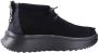 Hey Dude HEYDUDE Wendy Peak Hi Suede Dames Instappers Black - Thumbnail 3