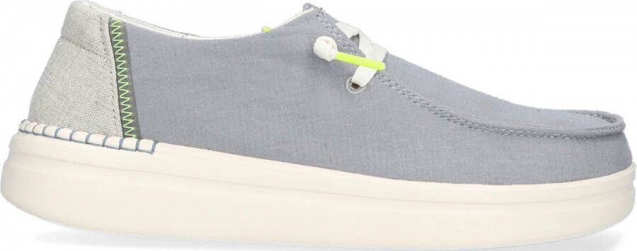 Hey Dude HEYDUDE Wendy Rise Dames Instappers Chambray Abyss Blue | Blauw | Chambray