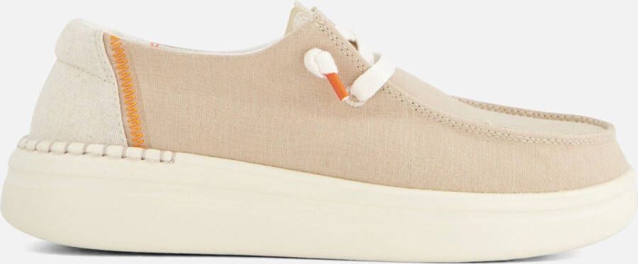 Hey Dude HEYDUDE Wendy Rise Veterschoenen beige Canvas