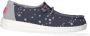 Hey Dude HEYDUDE Wendy Youth Meisjes Instappers Cat Eye Navy | Blauw | Canvas - Thumbnail 2