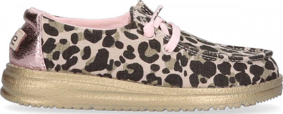 Hey Dude HEYDUDE Wendy Youth Instappers Leo Nut | Beige | Linnen