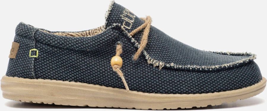 Hey Dude HEYDUDE Wally Braided Heren Instappers Blue Night Blauw HD40003-4NM