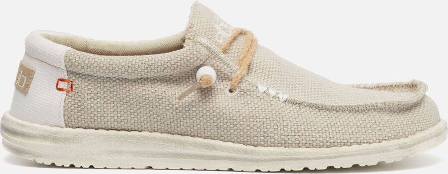 Hey Dude HEYDUDE Wally Braided Heren Instappers Off White | Wit | Katoen - Foto 3