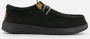 Hey Dude Wally Grip Craft Leather Zwart Instappers Heren - Thumbnail 1