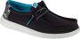 Hey Dude Wally H2O Tropical 40702-0FF Mannen Zwart Sneakers - Thumbnail 4