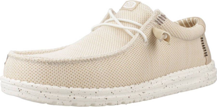 Hey Dude Wally Stretch Sox Mannen Beige Sneakers