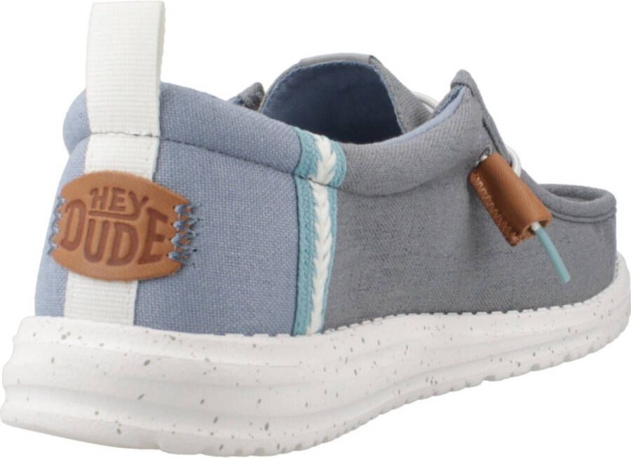 HeyDude Wally Summer Linen Sneakers grijs