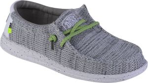 Hey Dude Wally Youth Sox 40049-1KA voor een Grijs Sneakers