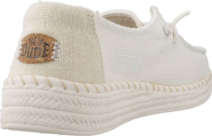 HEYDUDE Hey Dude Dames Sneaker Wendy Espadrille Woven Wit