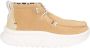 Hey Dude HEYDUDE Wendy Peak Hi Suede Dames Instappers Tan - Thumbnail 1