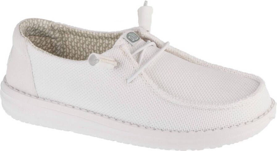 Hey Dude Wendy Stretch Sox Vrouwen Wit Sneakers