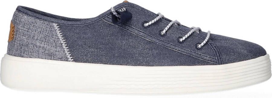 HEYDUDE Cody Craft Linen Heren Sneakers Navy