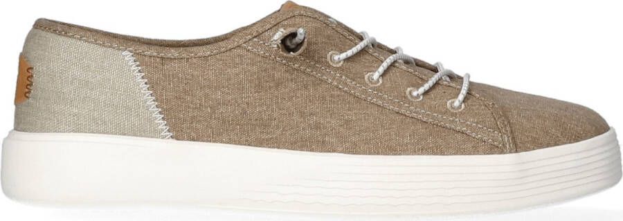 HEYDUDE Cody Craft Linen Heren Sneakers Tan