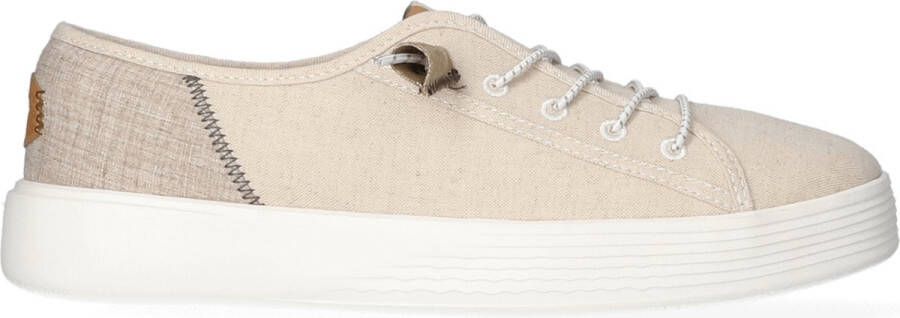 HEYDUDE Cody Craft Linen Heren Sneakers White