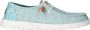 HeyDude Women's Wendy Heathered Slub Tropical Sneakers turkoois - Thumbnail 5