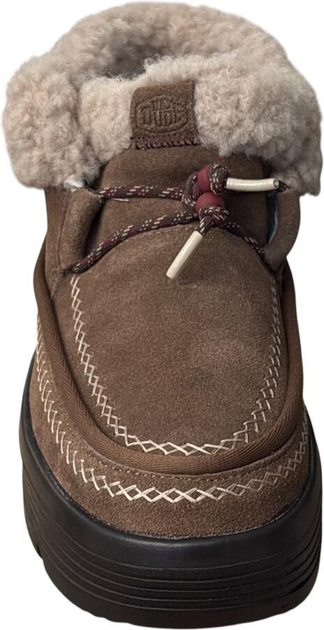 HEYDUDE Austin Edge Lounge Dames Boots Suède Cognac