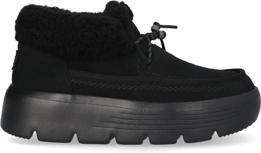 HEYDUDE Austin Edge Lounge Dames Boots Suède Zwart