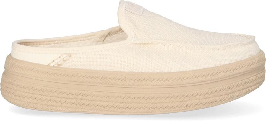 HEYDUDE Austin Lift Espadrille Woven Dames Instappers Egret