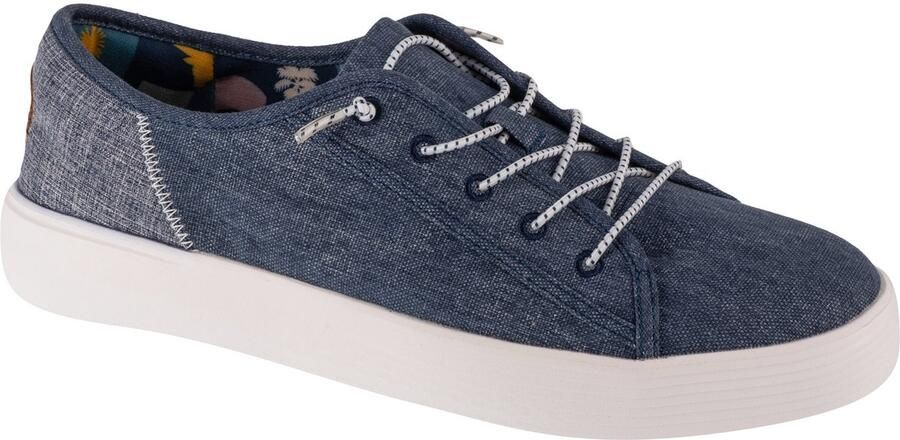 HEYDUDE Cody Craft Linen Heren Sneakers Navy - Foto 2