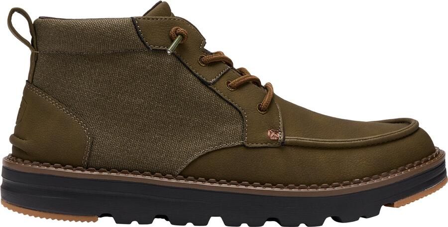 HEYDUDE Flint Classic Heren Boots Imitatieleer Groen