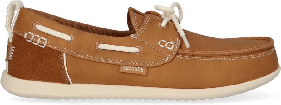 Hey Dude HEYDUDE Harbor Lo Breeze Classic Dames Loafers Bone Brown