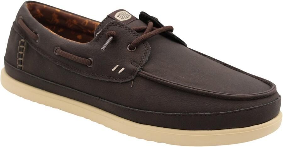 HEYDUDE Harbor Lo Classic Heren Loafers Mole Brown