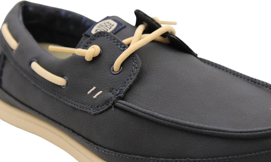 HEYDUDE Harbor Lo Classic Heren Loafers Navy Blazer Boulder Tan