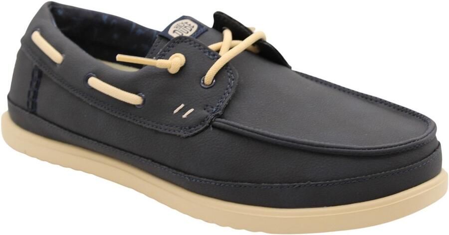HEYDUDE Harbor Lo Classic Heren Loafers Navy Blazer Boulder Tan - Foto 1