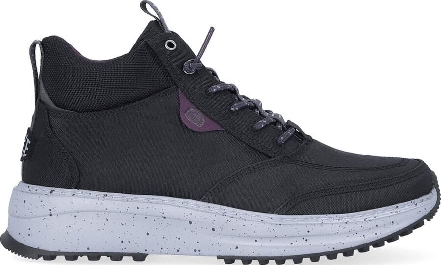 HEYDUDE Hey Dude Tahoe Serie Sneakers Grijs Zwart Nylon Cholewka Antislip Zolen