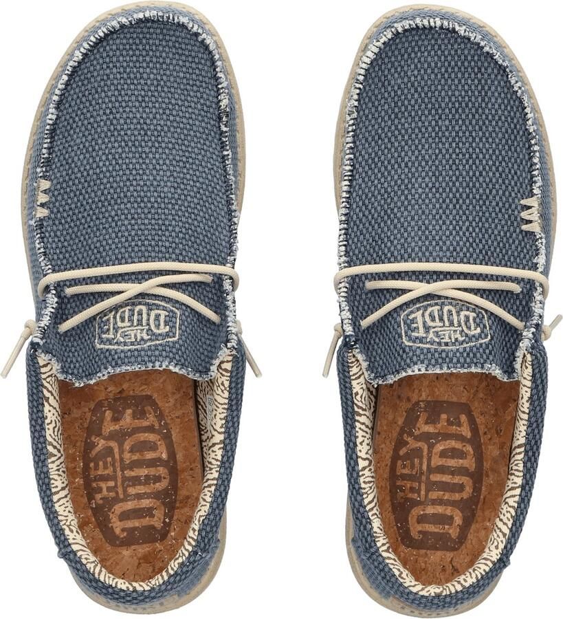 Hey Dude HEYDUDE Wally Braided Heren Instappers Blue Night Blauw HD40003-4NM