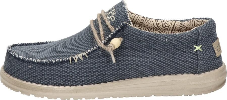 Hey Dude HEYDUDE Wally Braided Heren Instappers Blue Night Blauw HD40003-4NM