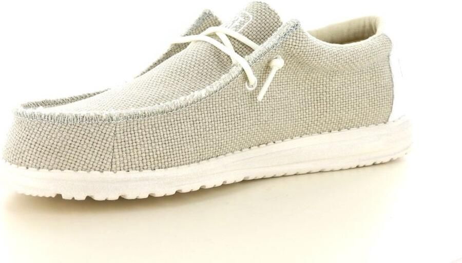 Hey Dude HEYDUDE Wally Braided Heren Instappers Off White | Wit | Katoen - Foto 11
