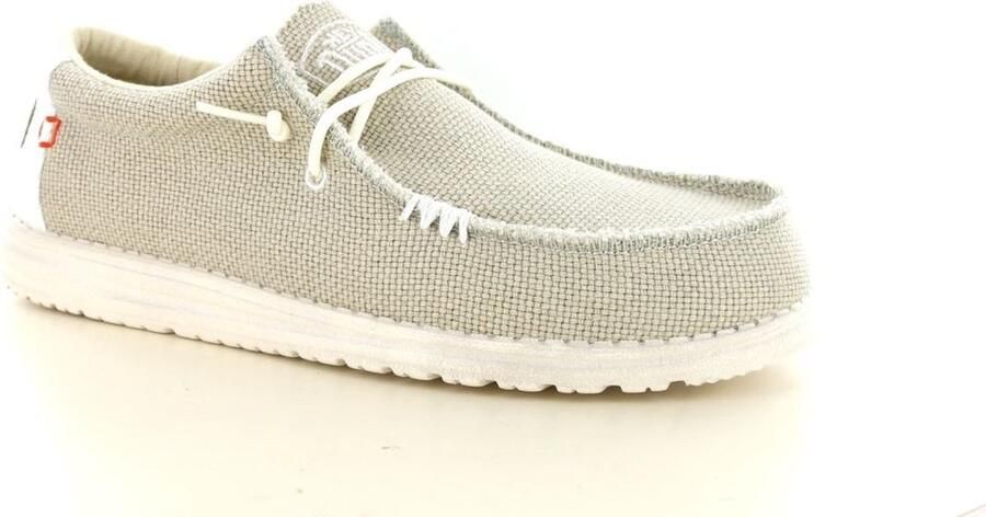 Hey Dude HEYDUDE Wally Braided Heren Instappers Off White | Wit | Katoen - Foto 12