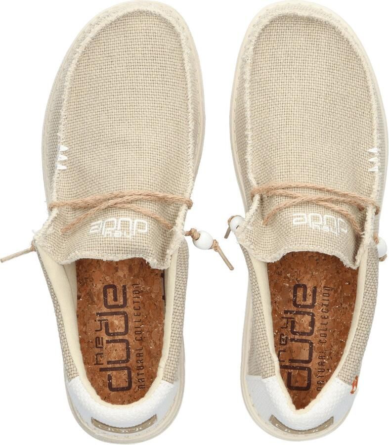 Hey Dude HEYDUDE Wally Braided Heren Instappers Off White | Wit | Katoen