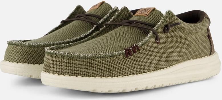 HEYDUDE Instappers Walli Braided Burnt HD40003-3CI Groen - Foto 4