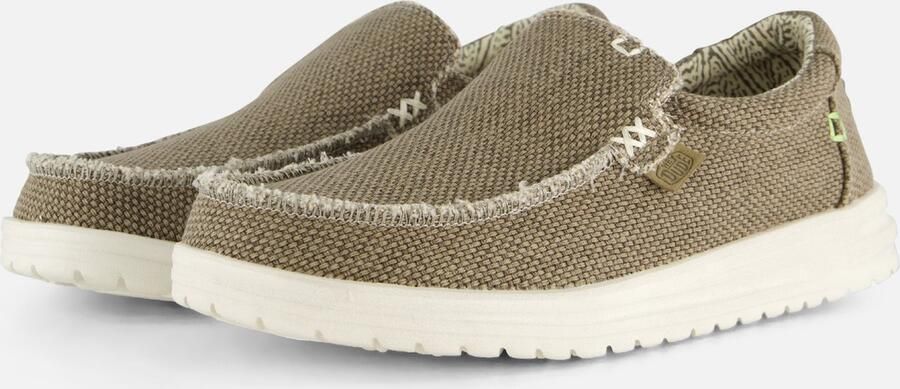 Hey Dude Casual Slip-On Canvas Schoen Brown Heren - Foto 2