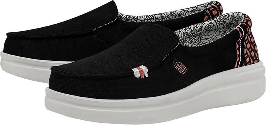 HEYDUDE Misty Rise Dames Instappers Black Palm - Foto 2