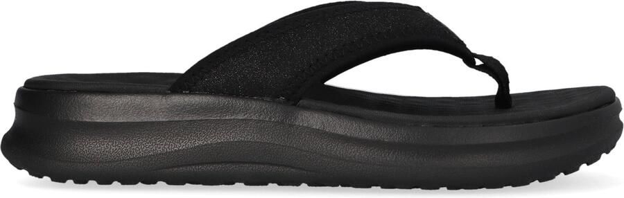HEYDUDE Tide Flip Dames Slippers Black Metallic