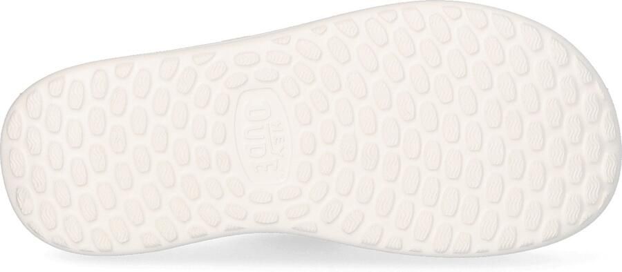 HEYDUDE Tide Flip Dames Slippers Champagne White