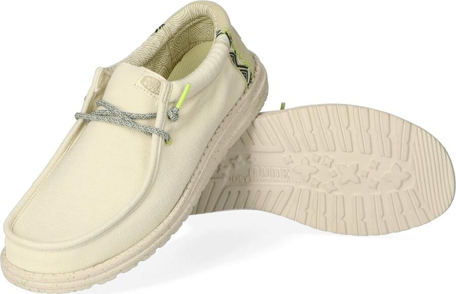HEYDUDE Wally Coastline Heren Instappers Stone White