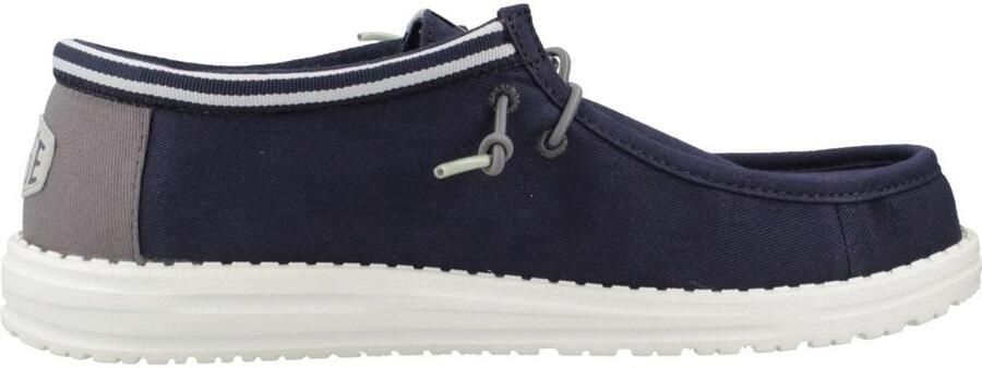 HEYDUDE Wally Letterman Heren Instappers Navy Grey - Foto 2