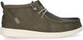 HEYDUDE Wally Mid GripR Classic Heren Instappers Imitatieleer Groen - Groen
