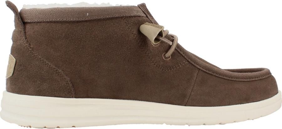 HEYDUDE Wally Mid GripR Warmth Heren Instappers Suède Bruin