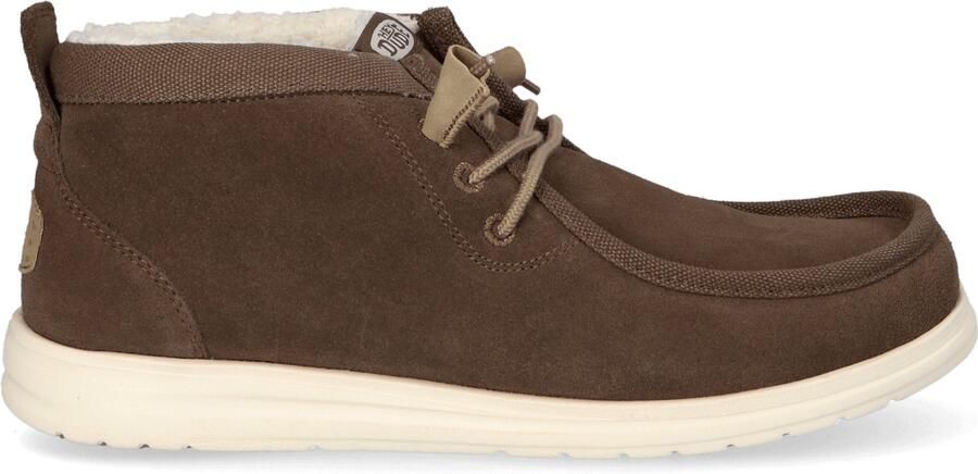 HEYDUDE Wally Mid GripR Warmth Heren Instappers Bruin