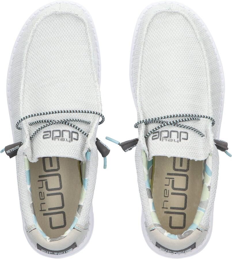 Hey Dude HEYDUDE Wally Sox Triple Needle Heren Instappers Star White