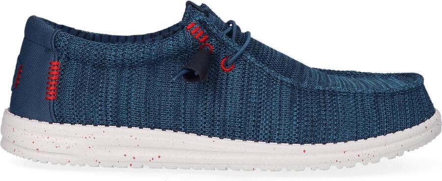 HEYDUDE Wally Stretch Sox Heren Instappers Ensign Blue Multi