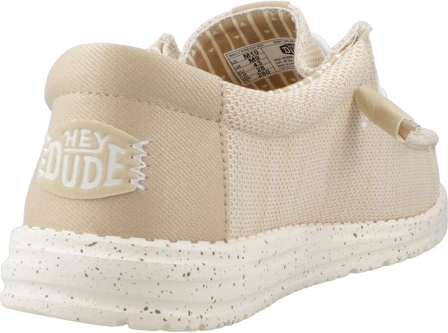 HEYDUDE Hey Dude Wally Stretch Sox Mokassins Elastische Veters Lichtgewicht Irish Cream Egret