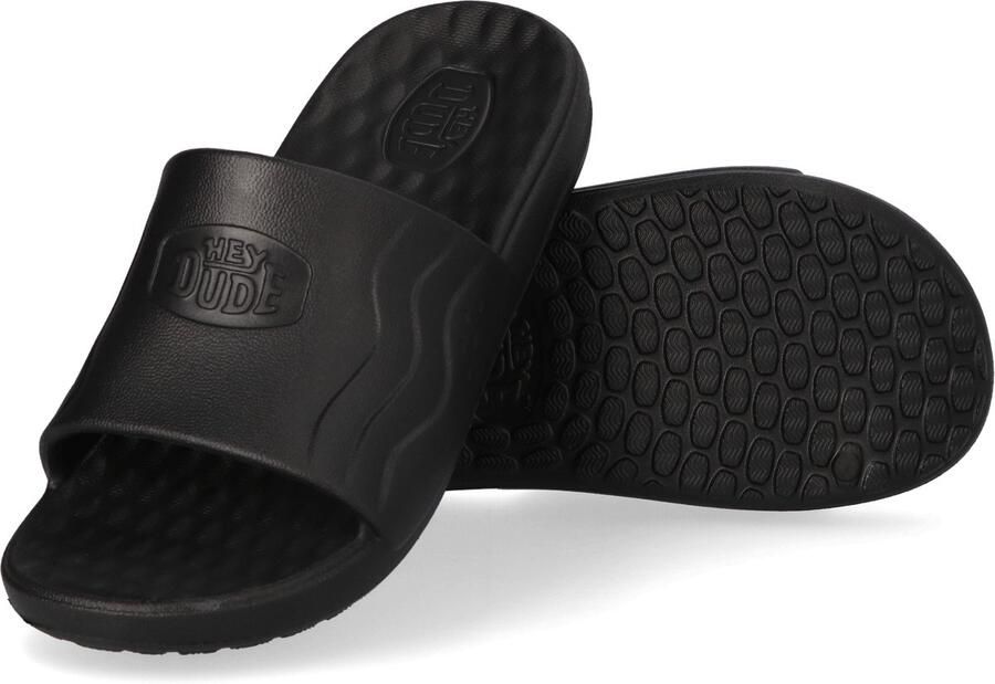 HEYDUDE Wave Slide Heren Slippers Black