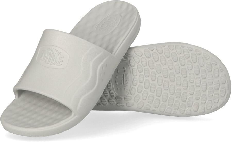 HEYDUDE Wave Slide Heren Slippers Grey